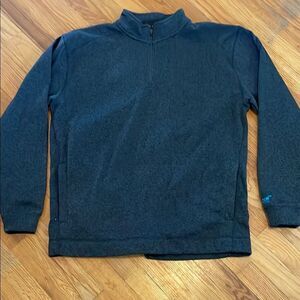 J. America Men’s XL Navy Marled Fleece Quarter Zip Sweatshirt NWT